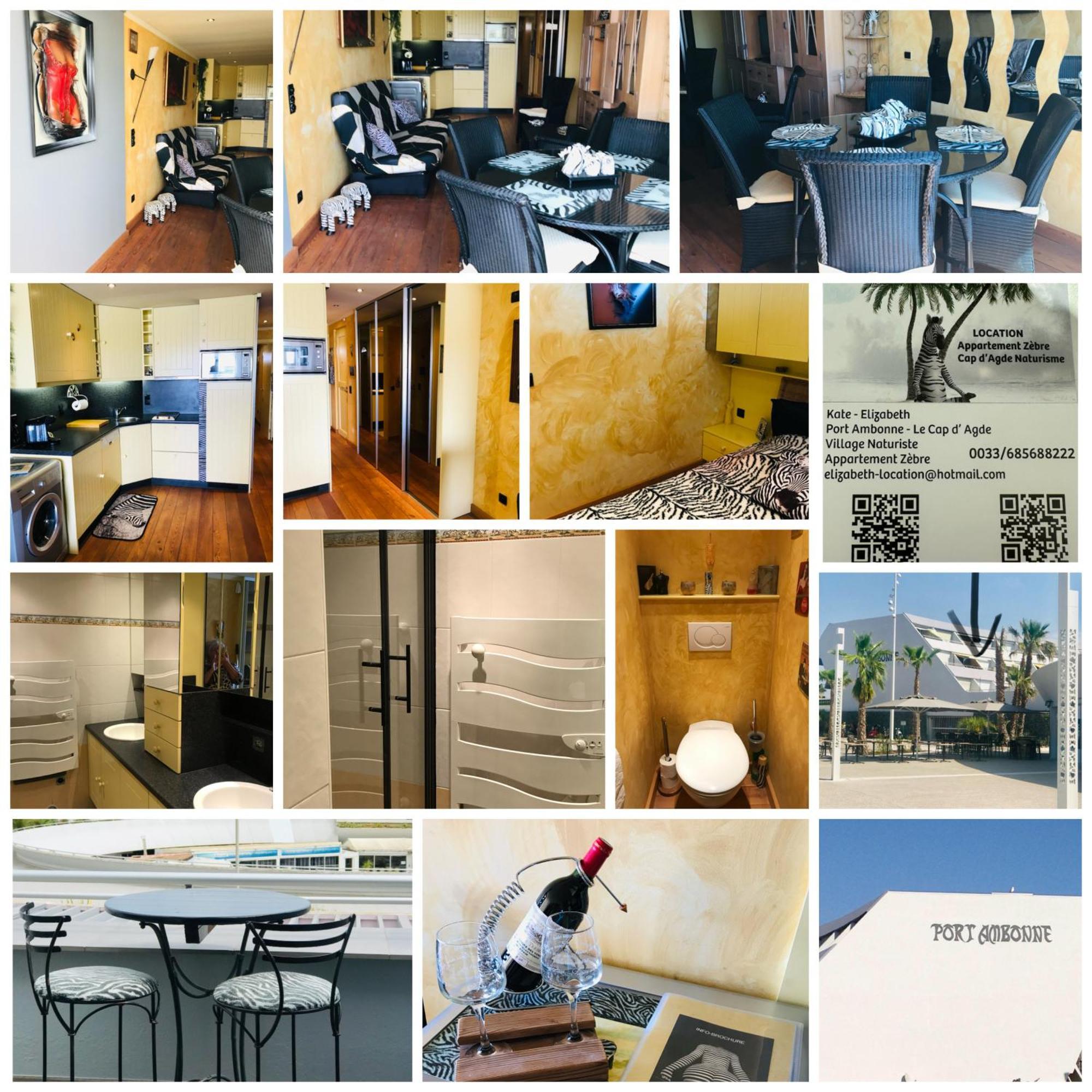 Luxe Appartement Village Naturiste Zebra Agde Exterior foto